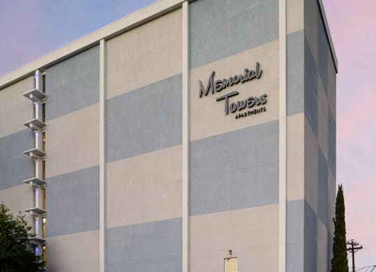 Apartment Building Exterior at Memorial Towers Apartments, The Barvin Group, Texas, 77007