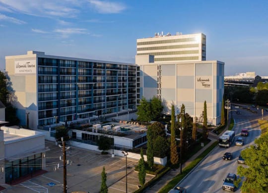 Aerial View Of The Property at Memorial Towers Apartments, The Barvin Group, Texas, 77007