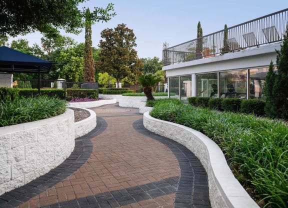 Walking Path at Memorial Towers Apartments, The Barvin Group, Houston, TX